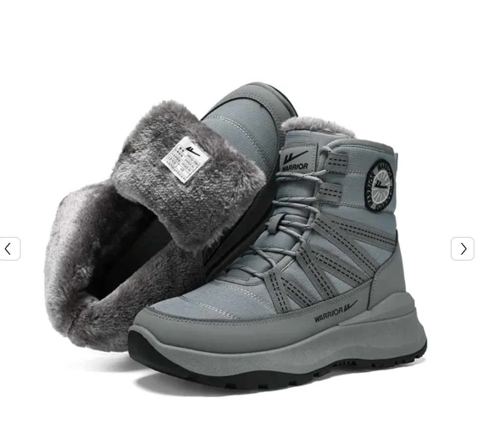 Heren Winter Sneeuwlaarzen – Warme Fleece Voering, Anti-Slip Outdoor Winter Schoenen – Ortholeg™