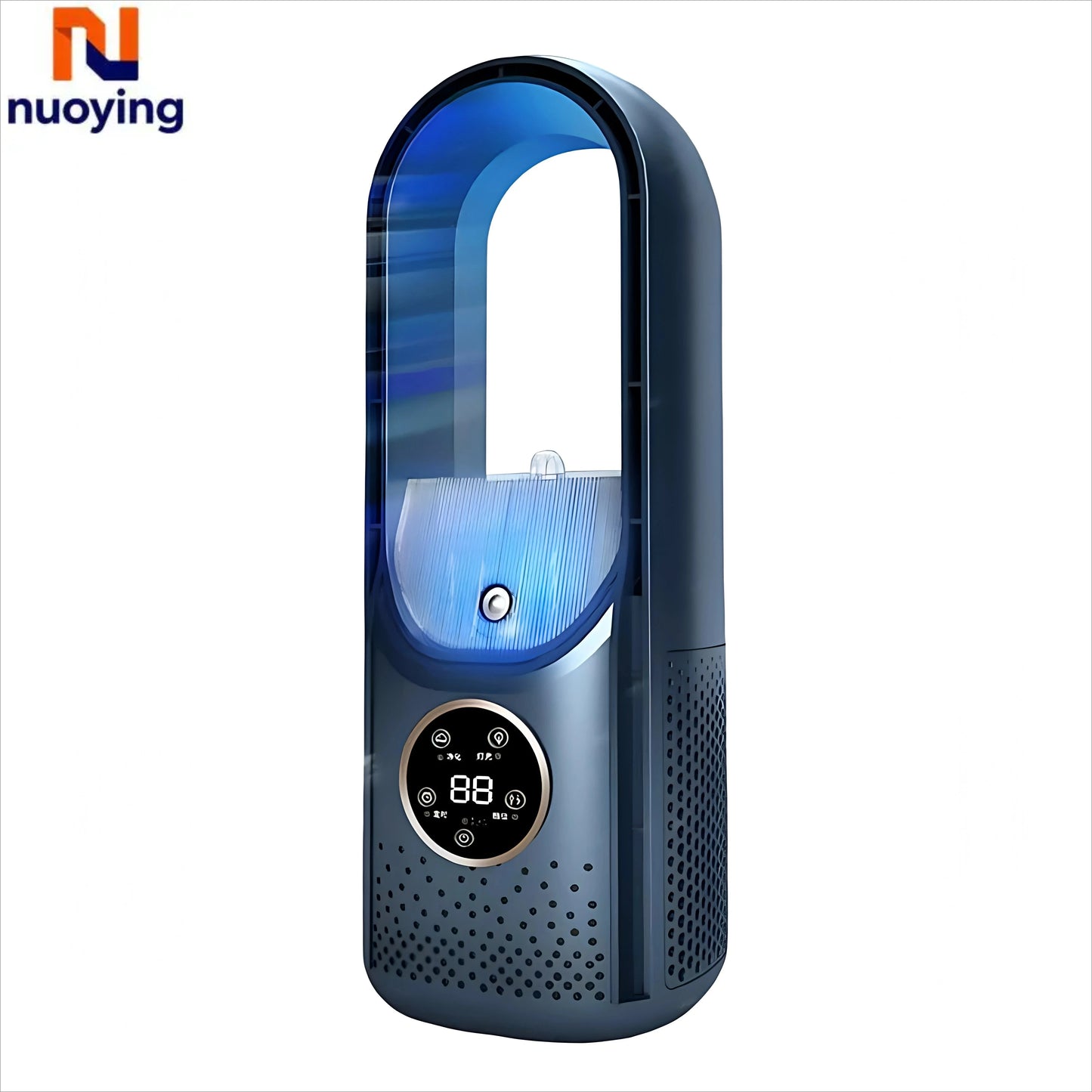 Ventilateur sans Lame 6 Vitesses | USB | Minuterie | Humidificateur | Silencieux Portable