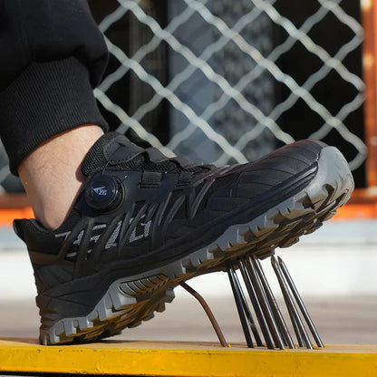 Schokabsorberende veiligheidstrainers met draaiknop