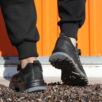 Schokabsorberende veiligheidstrainers met draaiknop