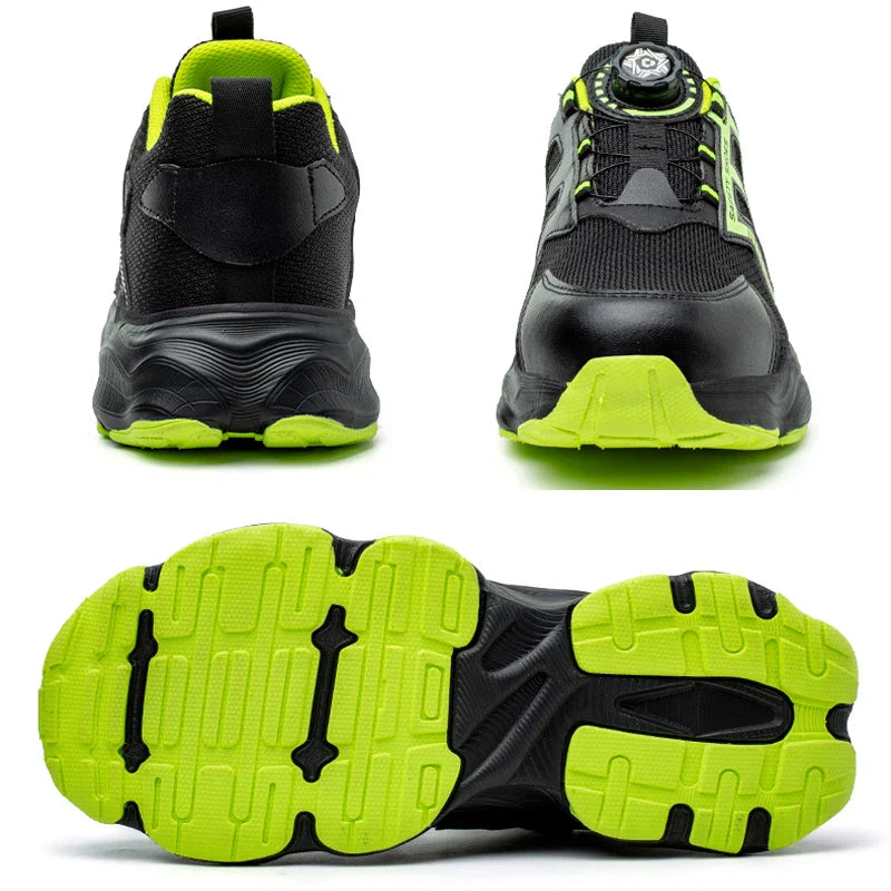 Comfortabele veiligheidsschoenen met draaibare vetersluiting