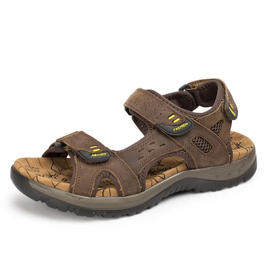 Heren Echt Leren Strandsandalen – Antislip Zomersandalen voor Mannen | Maten 38-48