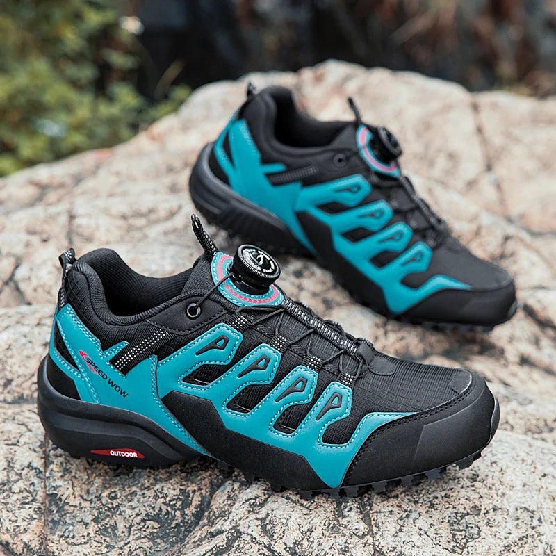 Men's Tactical Hiking Shoes | Rotating Buckle | Wear-Resistant Trail Trekking Outdoor Trainers