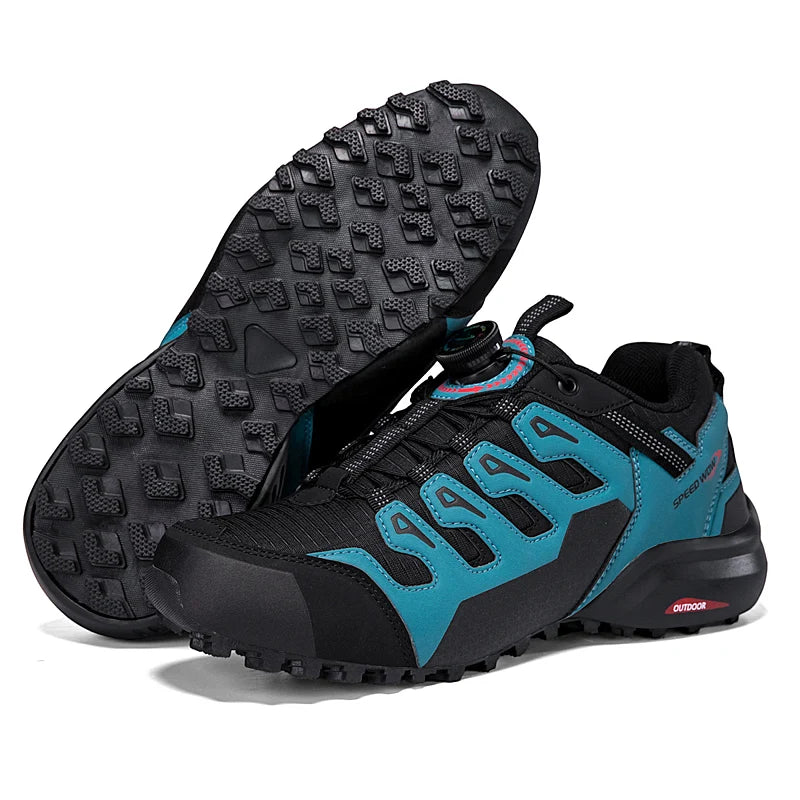 Men's Tactical Hiking Shoes | Rotating Buckle | Wear-Resistant Trail Trekking Outdoor Trainers