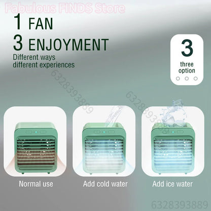 Mini Climatiseur Portable USB 3 Vitesses | Ventilateur Refroidisseur | Bureau Maison Camping