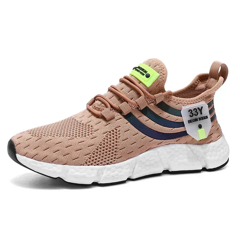 Men's Breathable Mesh Sneakers – Lightweight Running, Walking & Sport Shoes