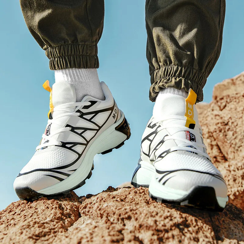 Men's Trail Running Shoes | Breathable Lightweight Sports Trainers | Walking Hiking Outdoor