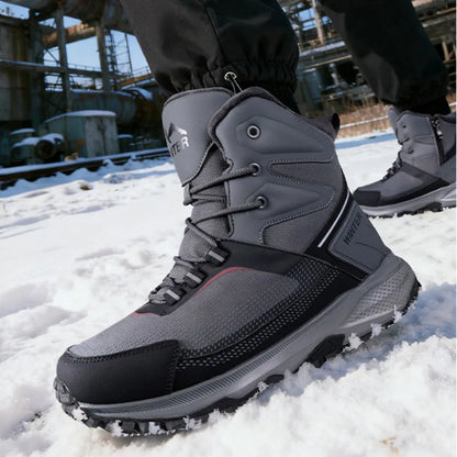 Men’s Winter Snow Boots – Waterproof High-Top Warm Non-Slip