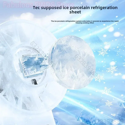 Ventilateur Portable Rechargeable 5200mAh | Affichage LED | USB | Refroidissement Rapide
