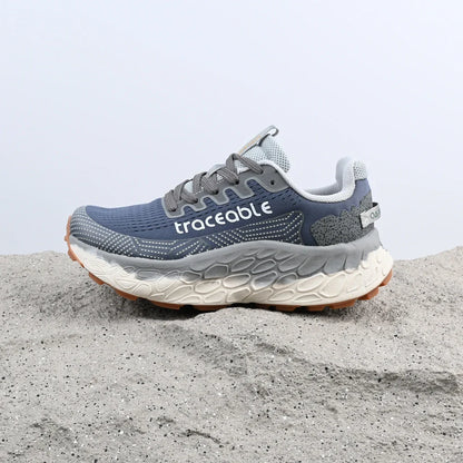 Shock-Absorbing Breathable Carbon Plate Trainers