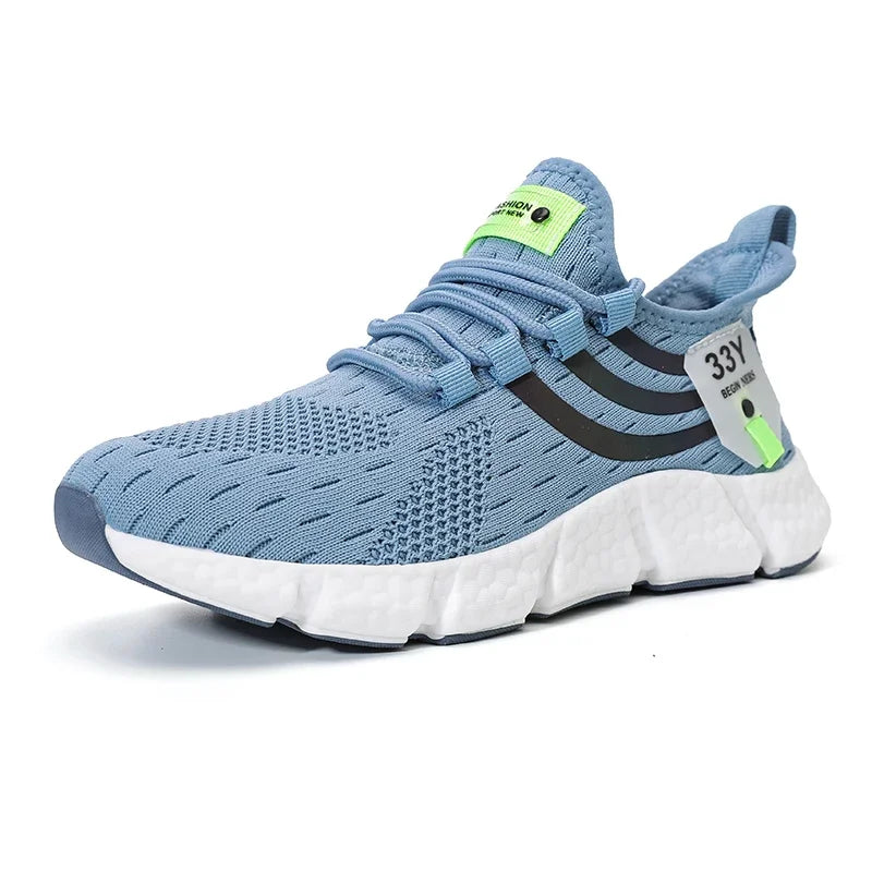 Men's Breathable Mesh Sneakers – Lightweight Running, Walking & Sport Shoes