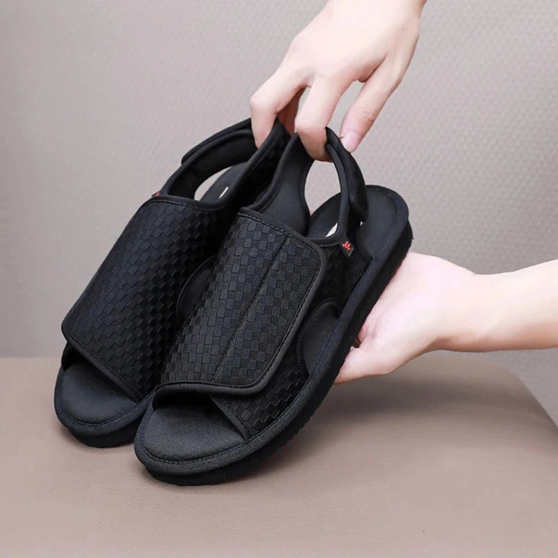 Ortholeg | Diabetic Walking Sandals | Wide Fit | Hook & Loop | Unisex
