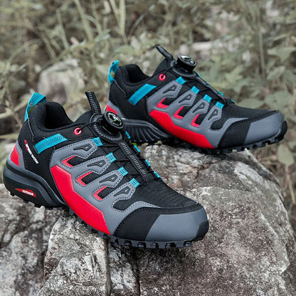 Men's Tactical Hiking Shoes | Rotating Buckle | Wear-Resistant Trail Trekking Outdoor Trainers