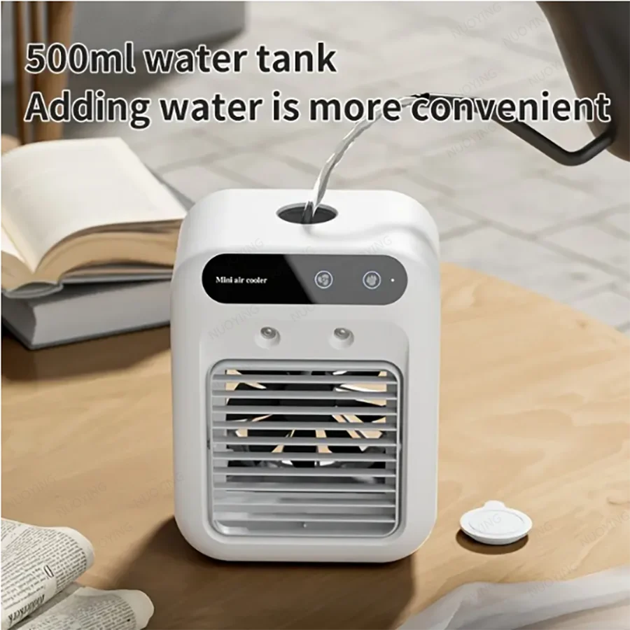 Ventilateur Brumisateur de Bureau | Mini Humidificateur | Refroidissement Portable | Intérieur