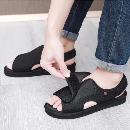 Ortholeg | Diabetic Walking Sandals | Wide Fit | Hook & Loop | Unisex