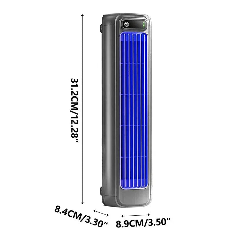 Ventilateur Mural Silencieux Rechargeable | Sans Perçage | 4 Vitesses | Maison Cuisine Salle de Bain