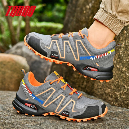 Men's Trail Hiking Shoes | Aggressive Grip Outdoor Trainers | Walking Trekking Running