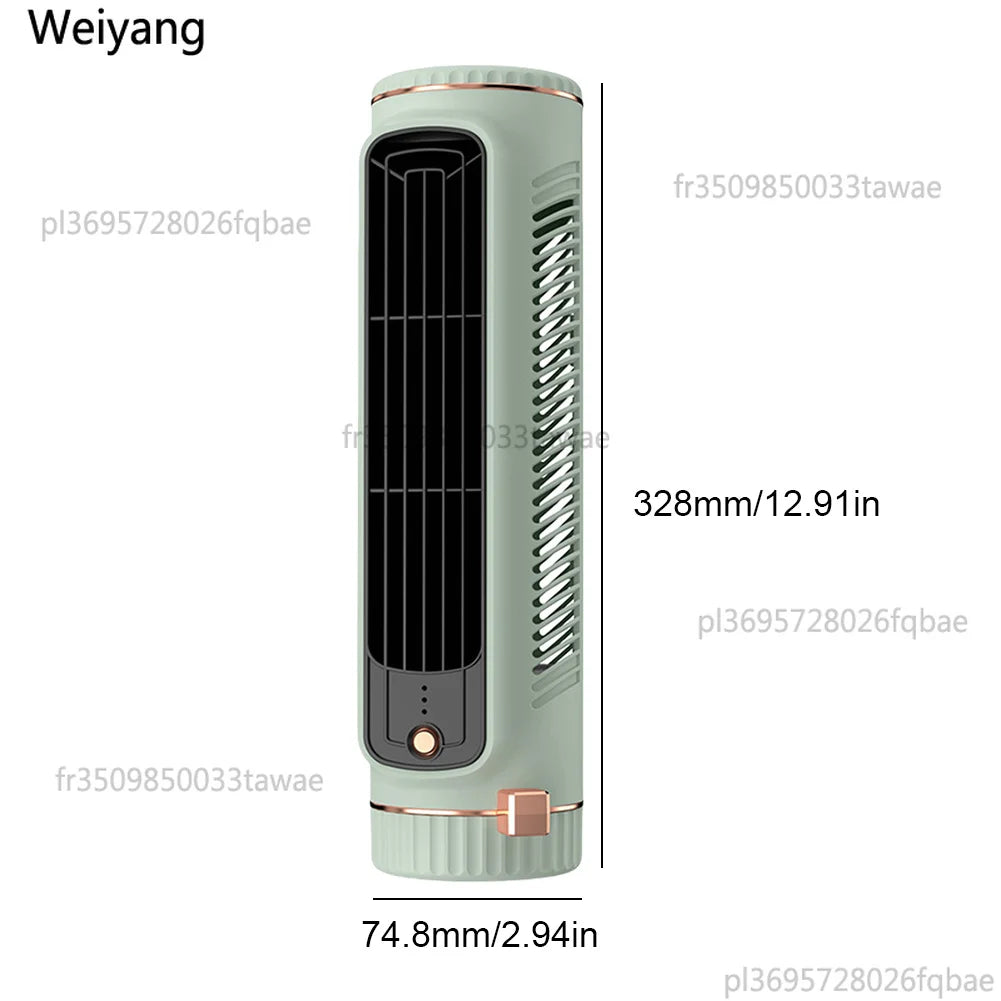 Ventilateur Tour sans Lame 5W | USB | Climatiseur Portable | Bladeless | Chambre Salon