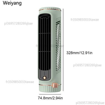 Ventilateur Tour sans Lame 5W | USB | Climatiseur Portable | Bladeless | Chambre Salon