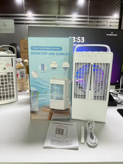 Mini Climatiseur de Bureau USB | Ventilateur Refroidisseur d'Air | Eau + Glace | Chambre Bureau