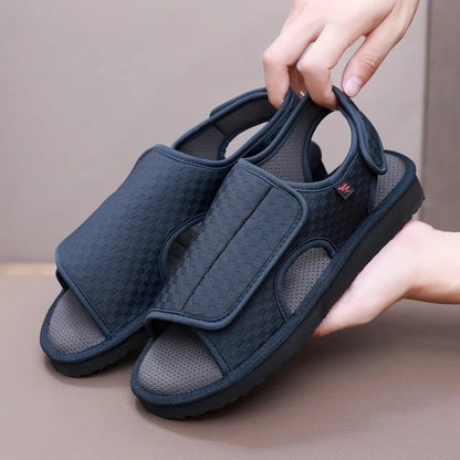 Ortholeg | Diabetic Walking Sandals | Wide Fit | Hook & Loop | Unisex