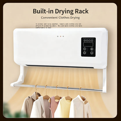 Ventilateur Mural Chaud et Froid 2-en-1 | Climatiseur Portable | Salle de Bain Chambre Salon