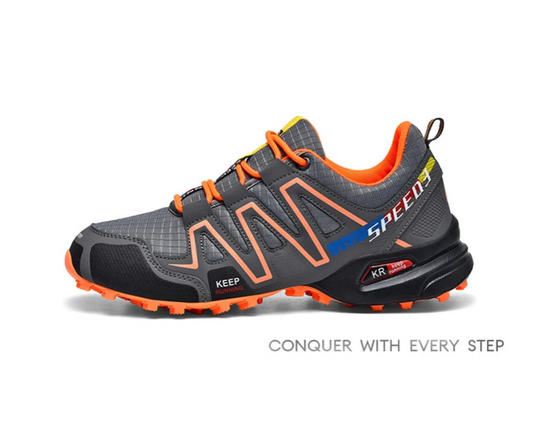 Men's Trail Hiking Shoes | Aggressive Grip Outdoor Trainers | Walking Trekking Running