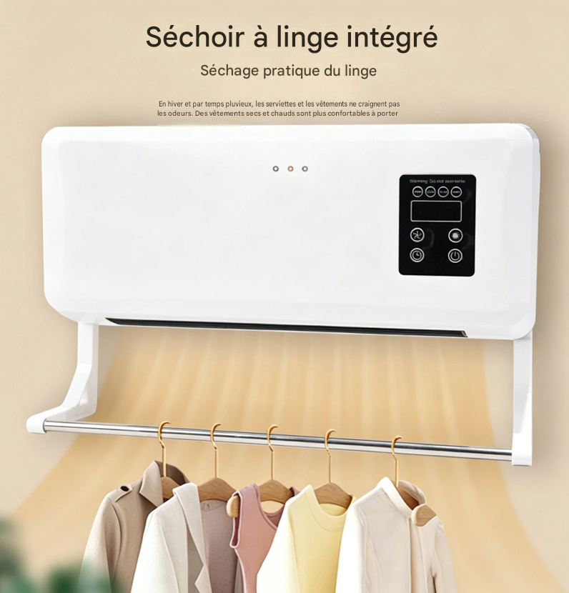 Ventilateur Mural Chaud et Froid 2-en-1