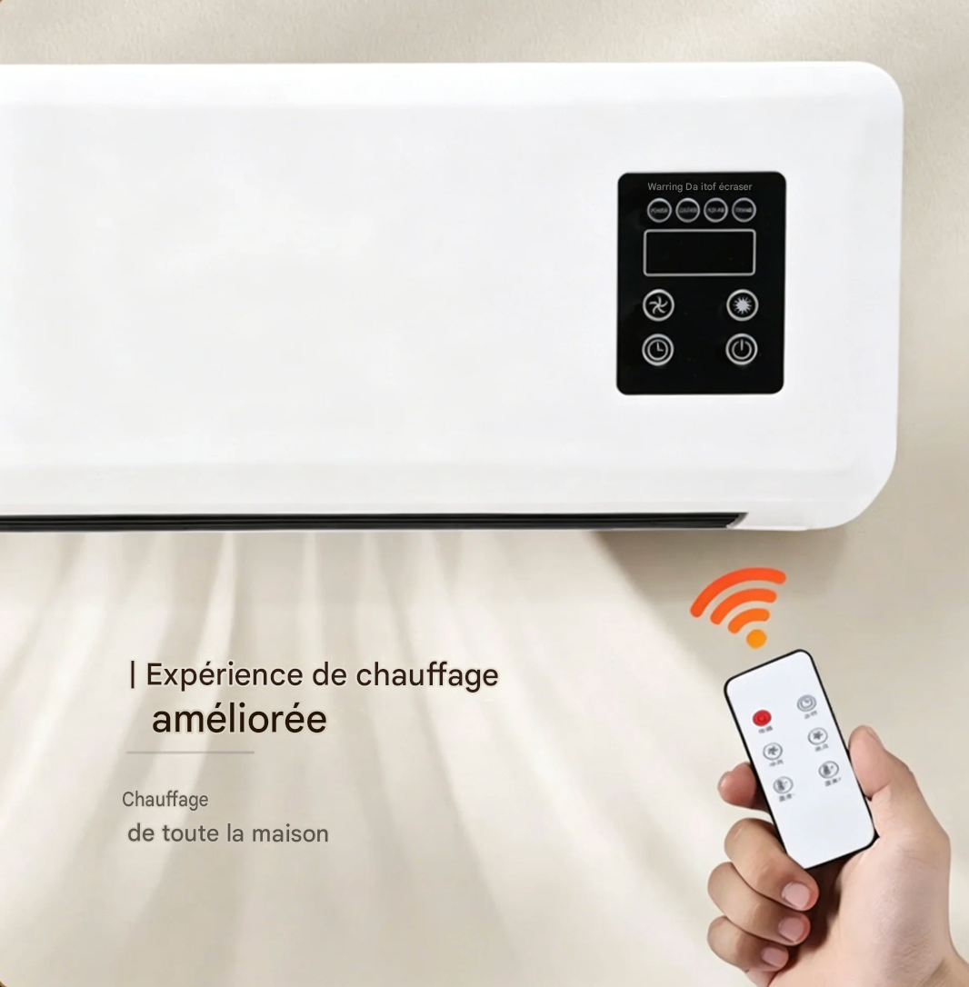 Ventilateur Mural Chaud et Froid 2-en-1