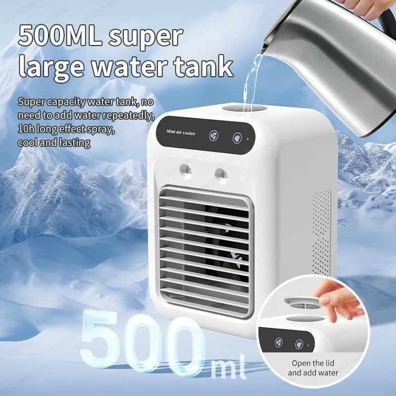 Ventilateur Brumisateur de Bureau | Mini Humidificateur | Refroidissement Portable | Intérieur