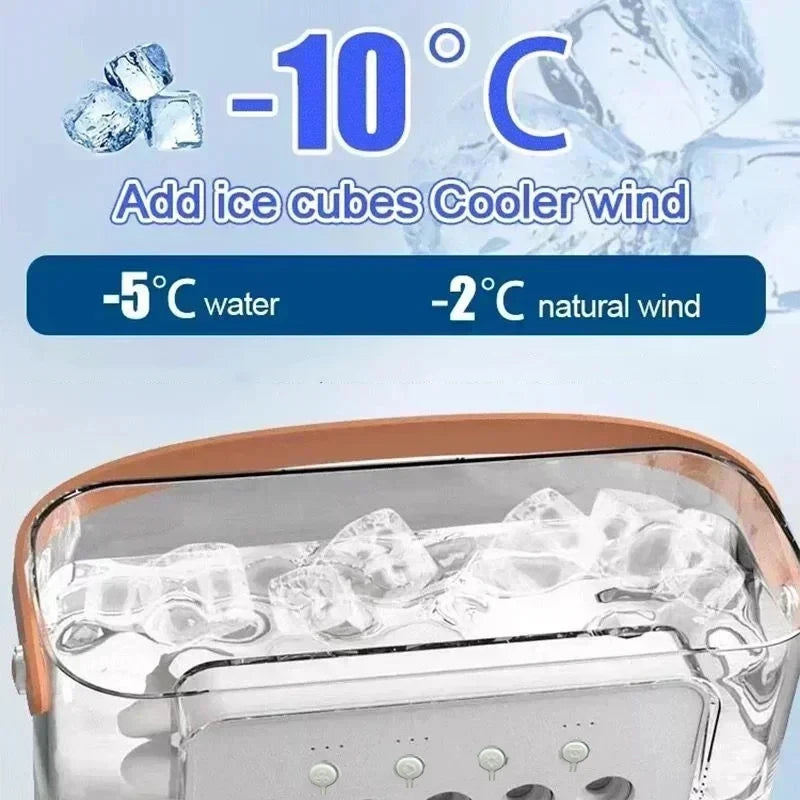 Ventilateur 3-en-1 | Climatiseur + Humidificateur + Lumière LED | USB | Bureau Maison