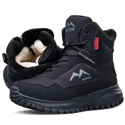 Men’s Winter Snow Boots – Waterproof High-Top Warm Non-Slip