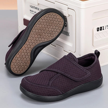 Ortholeg | Elderly Diabetic Open Shoes | Wide Swollen Feet | Adjustable