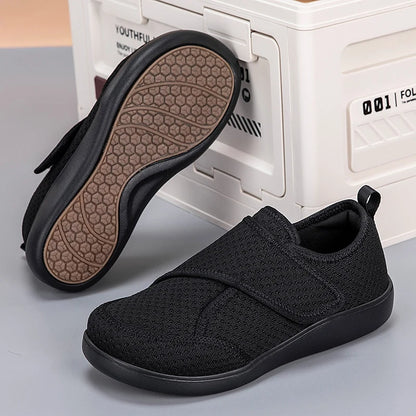Ortholeg | Elderly Diabetic Open Shoes | Wide Swollen Feet | Adjustable