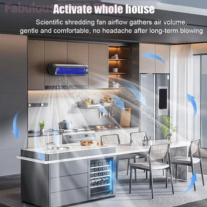 Ventilateur Mural Portable 3 Vitesses | Refroidissement Silencieux | Cuisine Chambre Bureau