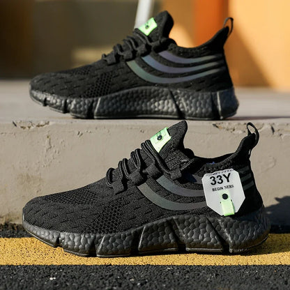 Men's Breathable Mesh Sneakers – Lightweight Running, Walking & Sport Shoes