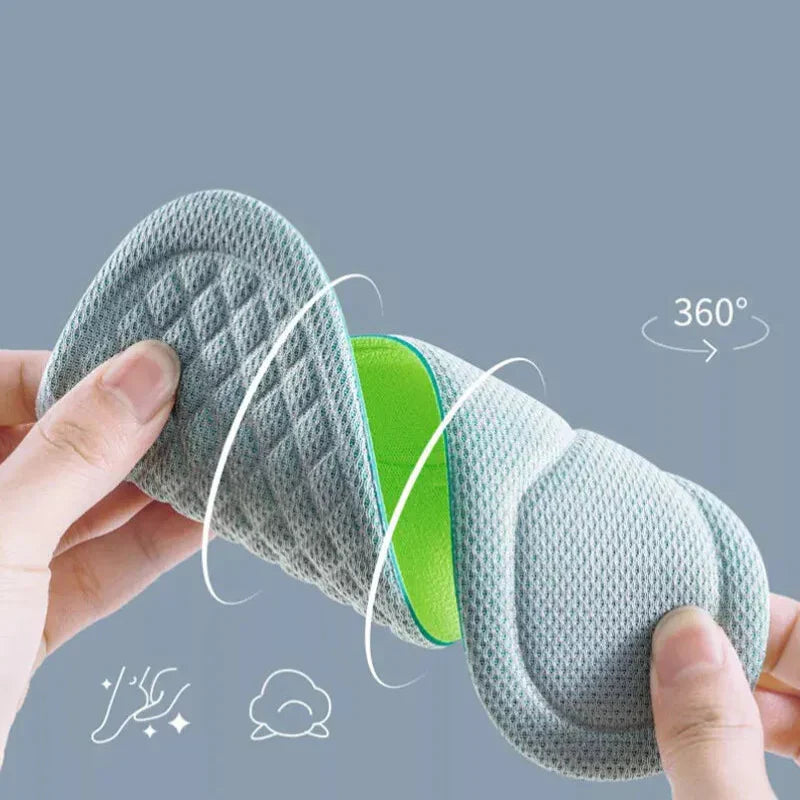 Orthopaedic Breathable Insoles – Memory Foam & Shock Absorption