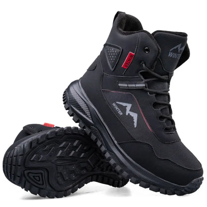 Men’s Winter Snow Boots – Waterproof High-Top Warm Non-Slip
