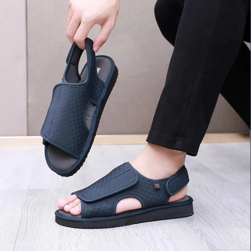 Ortholeg | Diabetic Walking Sandals | Wide Fit | Hook & Loop | Unisex