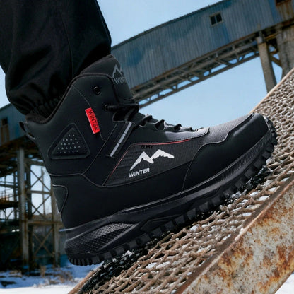 Men’s Winter Snow Boots – Waterproof High-Top Warm Non-Slip